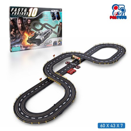 حلبة سباق سيارات كهربائية مع مسار (Fast & Furious)